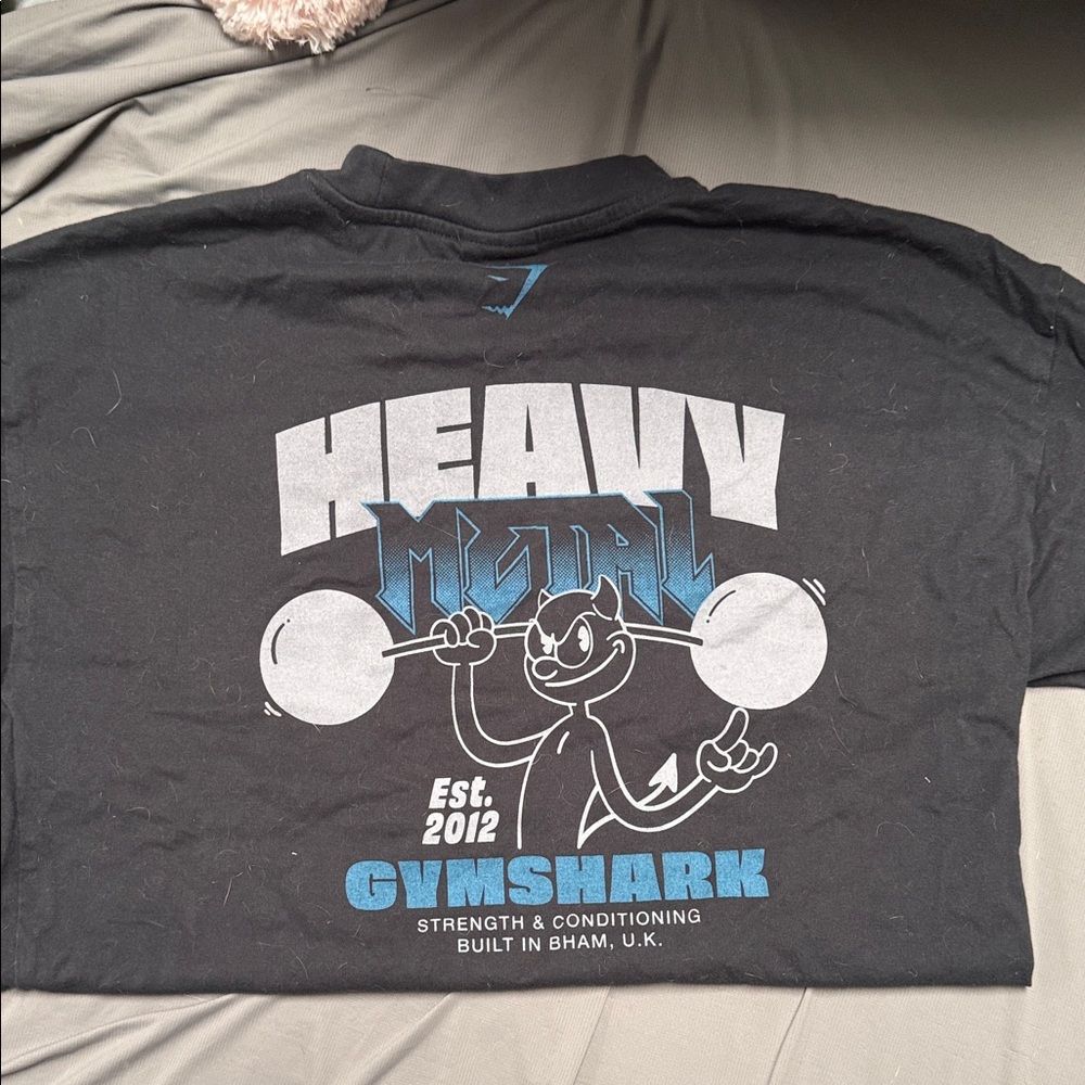 Gymshark Black Heavy Metal Tee